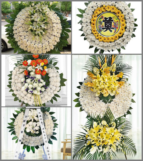 云南昆明禄劝县汤郎乡花圈速递